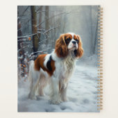 Cavalier King Laat het Sneeuwen Kerst Borstelhaar Planner (Achterkant)