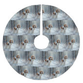 Cavalier King liet het sneeuwkerstborstel Kerstboom Rok (Voorkant)