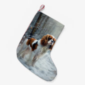 Cavalier King liet het sneeuwkerstborstel Kleine Kerstsok (Voorkant (Hangend))