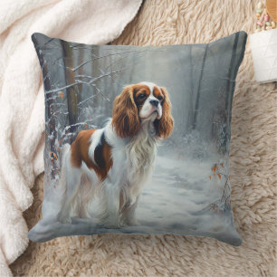 Cavalier King liet het sneeuwkerstborstel Kussen
