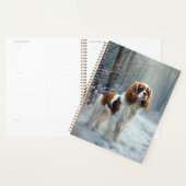 Cavalier King liet het sneeuwkerstborstel Planner (Display)