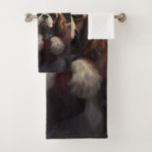 Cavalier King met Kerstman Feestelijke Kerstmis Bad Handdoek (Insitu)