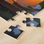 Cavalier King met kerstverlichting Legpuzzel (Zijkant)