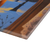 Cavalier King met kerstverlichting Snijplank (Hoek)