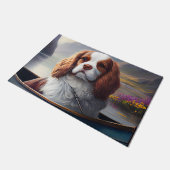 Cavalier King op een peddel: een landschappelijk a Deurmat (Schuin)