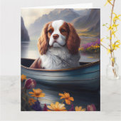 Cavalier King op een peddel: Een Schilderachtig av Kaart (Gele Bloem)