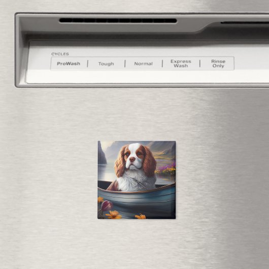 Cavalier King op een peddel: Een Schilderachtig av Magneet (Insitu (Vaatwasser))