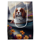 Cavalier King op een peddel: Een Schilderachtig av Medium Cadeauzakje (Achterkant)