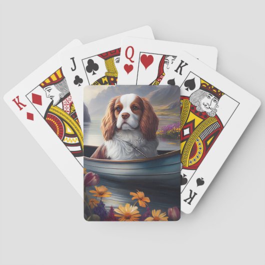 Cavalier King op een peddel: Een Schilderachtig av Pokerkaarten (Achterkant)
