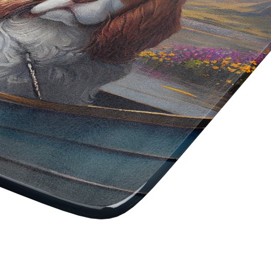 Cavalier King op een peddel: Een Schilderachtig av Snijplank (Hoek)