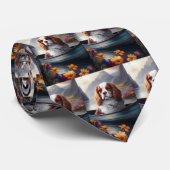 Cavalier King op een peddel: Een Schilderachtig av Stropdas (Opgerold)