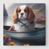 Cavalier King op een peddel: Een Schilderachtig av Vierkante Klok (Voorkant)