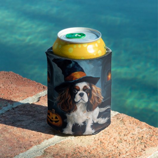 Cavalier King pompoenen Halloween eng Blikjeskoeler (Insitu Zwembad)