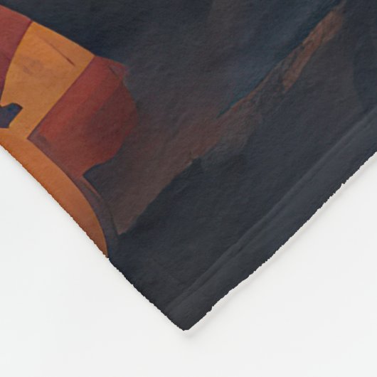 Cavalier King pompoenen Halloween eng Fleece Deken (Hoek)