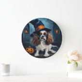 Cavalier King pompoenen Halloween eng Grote Klok (Huis)