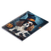 Cavalier King pompoenen Halloween eng Notitieboek (Linkerzijde)