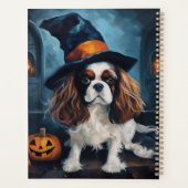 Cavalier King pompoenen Halloween eng Planner (Achterkant)