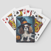 Cavalier King pompoenen Halloween eng Pokerkaarten (Achterkant)