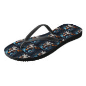 Cavalier King pompoenen Halloween eng Teenslippers (Schuin)