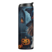 Cavalier King pompoenen Halloween eng Thermosbeker (Gedraaid links)