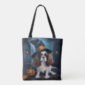 Cavalier King pompoenen Halloween eng Tote Bag (Achterkant)