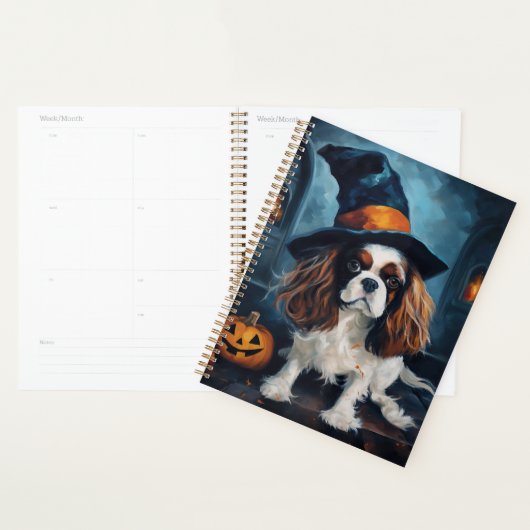 Cavalier King Pompoenen Halloween Griezelen Planner (Display)