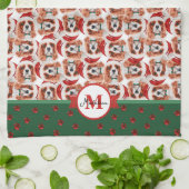 Cavalier King Spaniel Monogram kersthond Theedoek (Gevouwen)