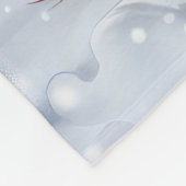 Cavalier King Winter Wonderland Kerstvreugde Fleece Deken (Hoek)