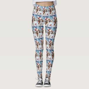 Cavalier King Winter Wonderland Kerstvreugde Leggings
