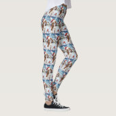 Cavalier King Winter Wonderland Kerstvreugde Leggings (Rechts)