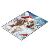 Cavalier King Winter Wonderland Kerstvreugde Notitieboek (Linkerzijde)