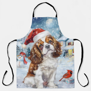Cavalier King Winter Wonderland Kerstvreugde Schort