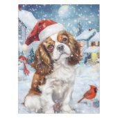 Cavalier King Winter Wonderland Kerstvreugde Tafelkleed (Voorkant)