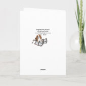 Cavalier Koning Charles kust voor Kerstmis Feestdagen Kaart (Achterkant)