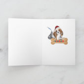 Cavalier Koning Charles kust voor Kerstmis Feestdagen Kaart (Binnen)