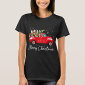 Cavalier Koning Charles Rode Vrachtwagen Kerstmis  T-shirt (Voorkant)