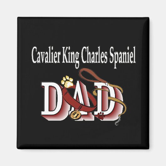 cavalier koning charles spaniel dad Magnet (Voorkant)