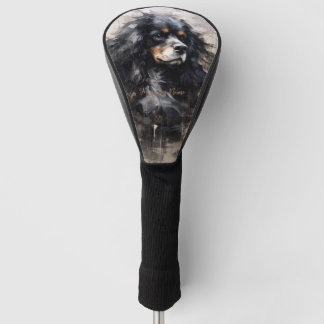 Cavalier Koning Charles Spaniel Hond in de wind 00 Golfheadcover
