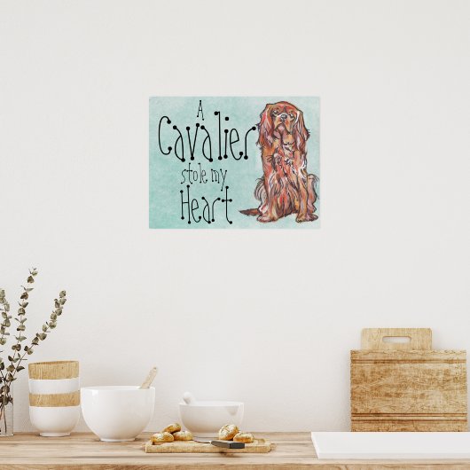 cavalier koning charles spaniel poster (Keuken)