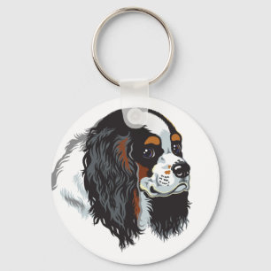 cavalier koning charles spaniel sleutelhanger