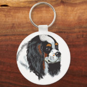 cavalier koning charles spaniel sleutelhanger (Voorkant)