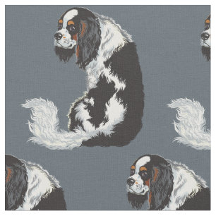 cavalier koning charles spaniel stof