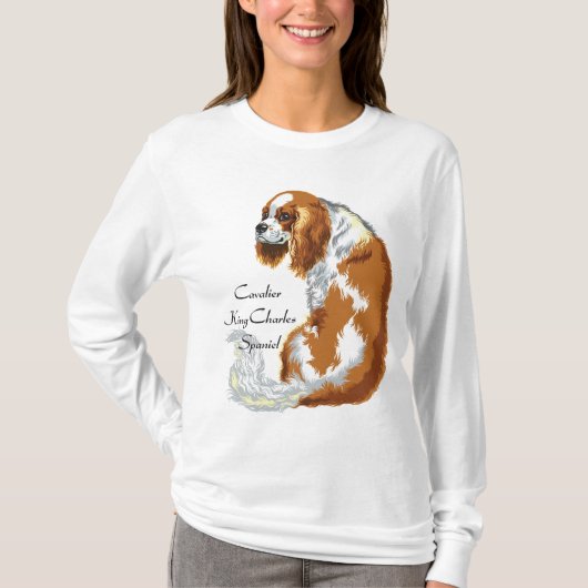cavalier koning charles spaniel t-shirt (Voorkant)