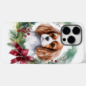 Cavalier Koning Kerstkrans Feestelijke Pup Case-Mate iPhone Case (Achterkant (horizontaal))