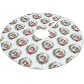 Cavalier Koning Kerstkrans Feestelijke Pup Kerstboom Rok (Gekanteld)