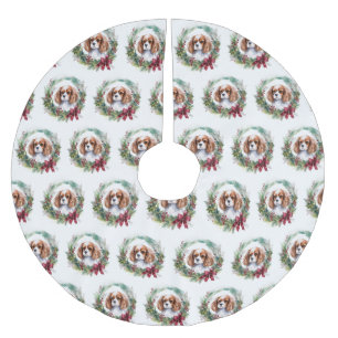 Cavalier Koning Kerstkrans Feestelijke Pup Kerstboom Rok