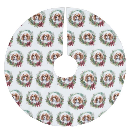 Cavalier Koning Kerstkrans Feestelijke Pup Kerstboom Rok (Voorkant)