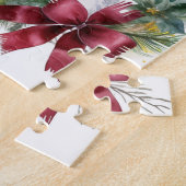 Cavalier Koning Kerstkrans Feestelijke Pup Legpuzzel (Zijkant)