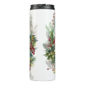 Cavalier Koning Kerstkrans Feestelijke Pup Thermosbeker (Achterkant)