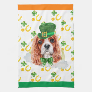 Cavalier Koning Vakantie Huis Decoratie St. Patric Theedoek